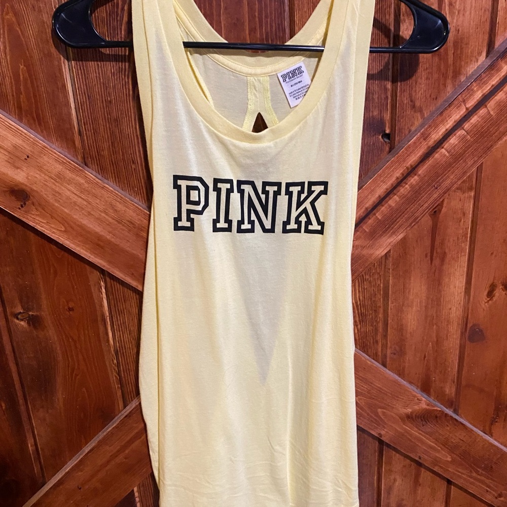 PINK Victoria's Secret Yellow Tank Top